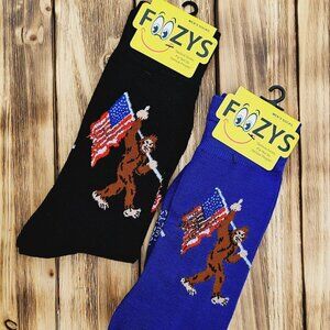 Men's Foozys Socks - Big Foot Middle Finger